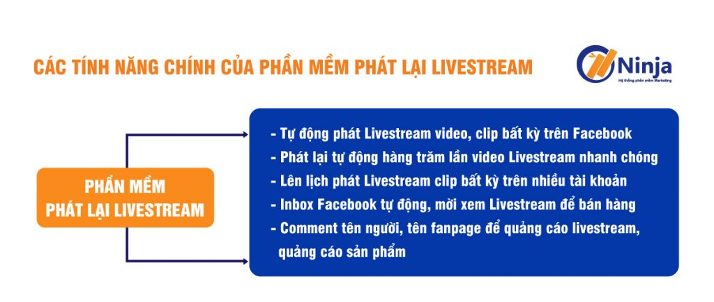 Các tính năng của phần mềm phát lại livestream