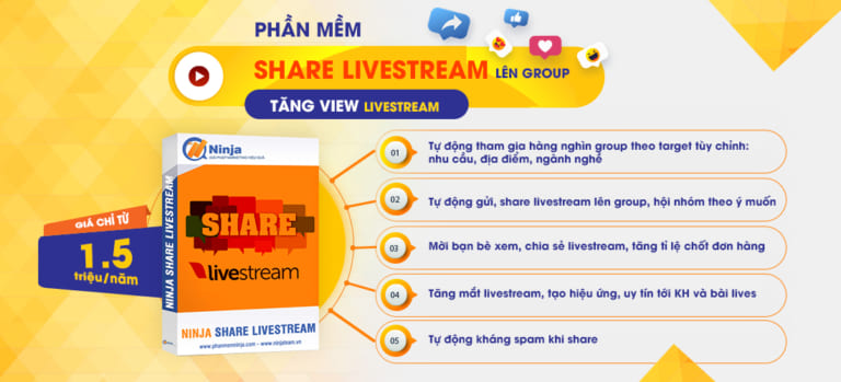 chia sẻ livestream