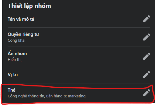 Thẻ tag nhóm 