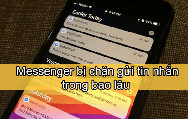 messenger bị chặn gửi tin nhắn