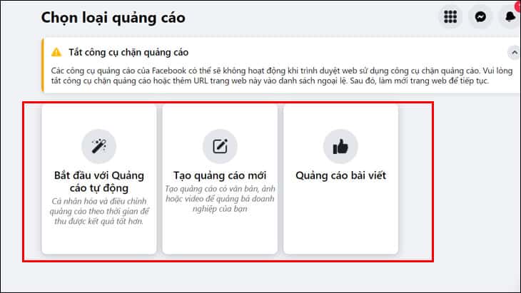 Tài khoản quảng cáo cá nhân