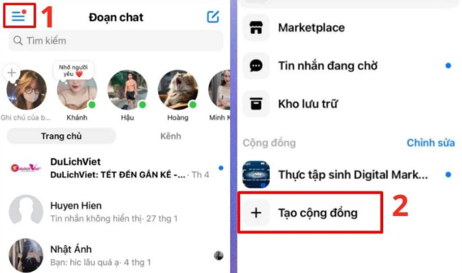 Hướng dẫn tạo đoạn chat cộng đồng trên facebook sử dụng Messenger.com