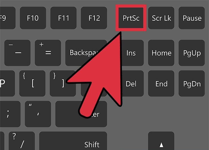 Nhấn chọn phím “PrtSc” để chụp màn hình trên máy tính