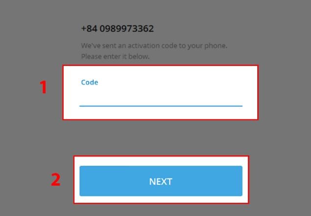 Lấy mã code qua messenger